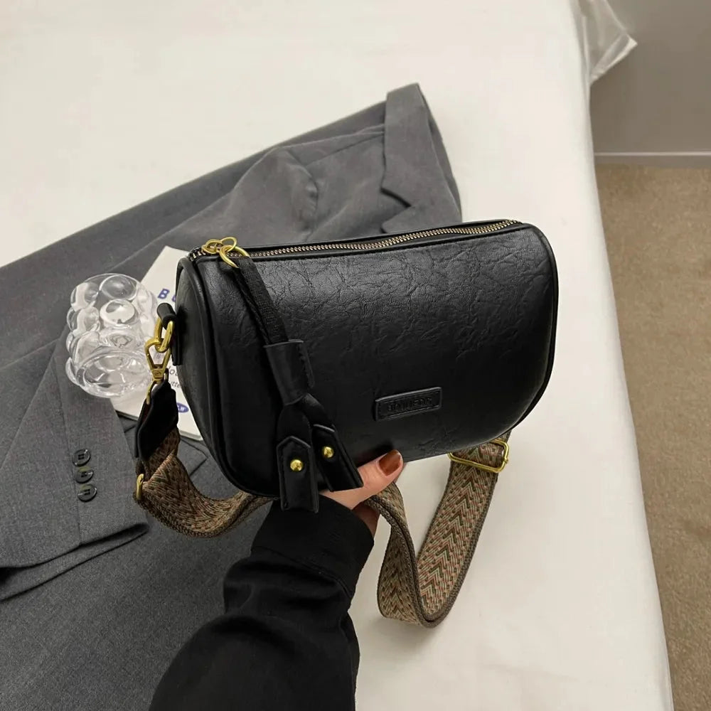 Medium PU Leather Shoulder Bag