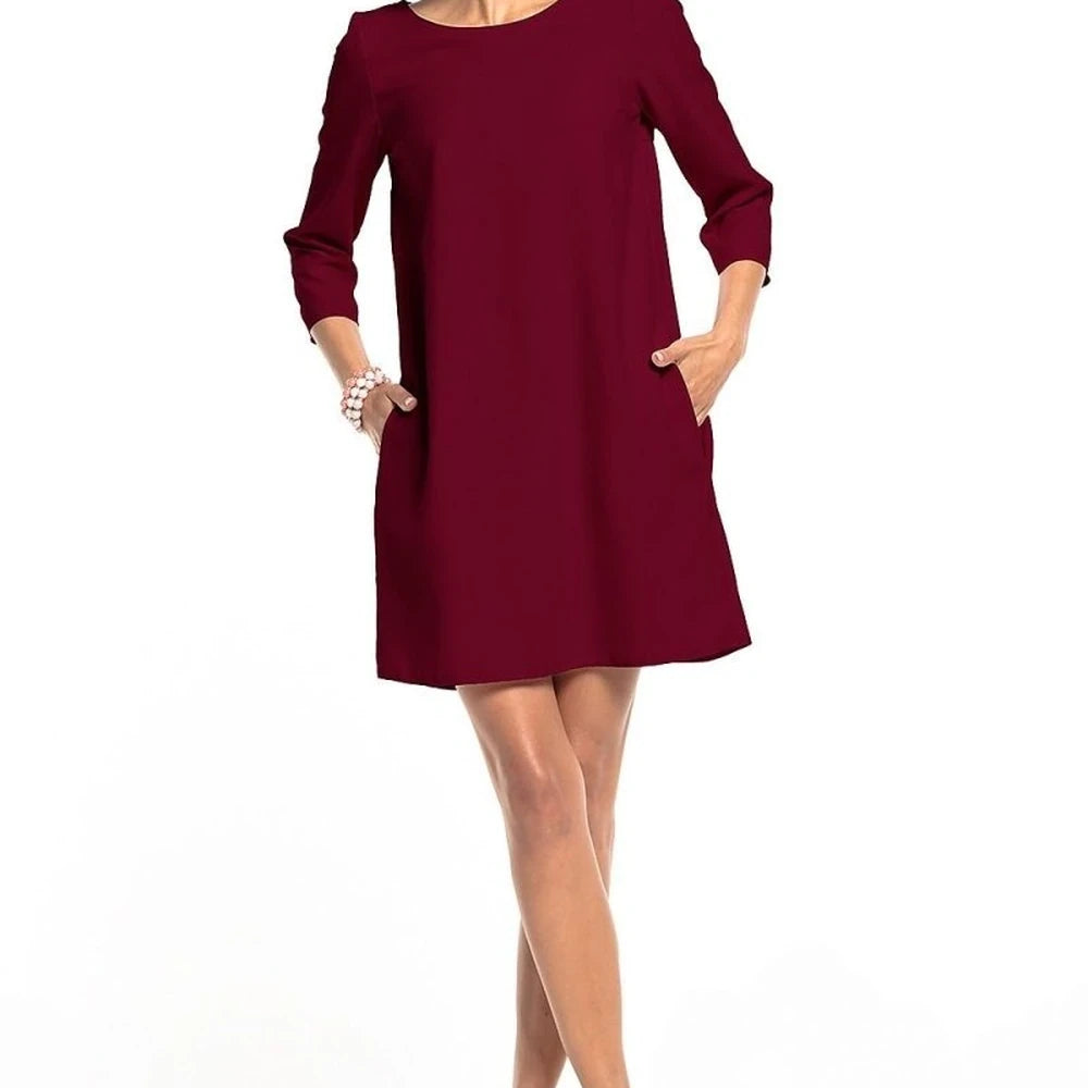 Tessita Pleated Back Day Dress with Pockets