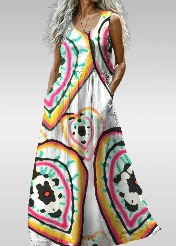 Sleeveless Maxi Dress with Premium Feel