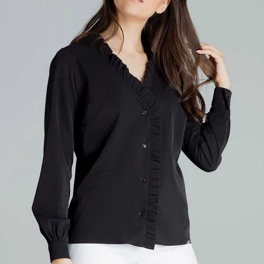 Classic Shirt with Heart Neckline