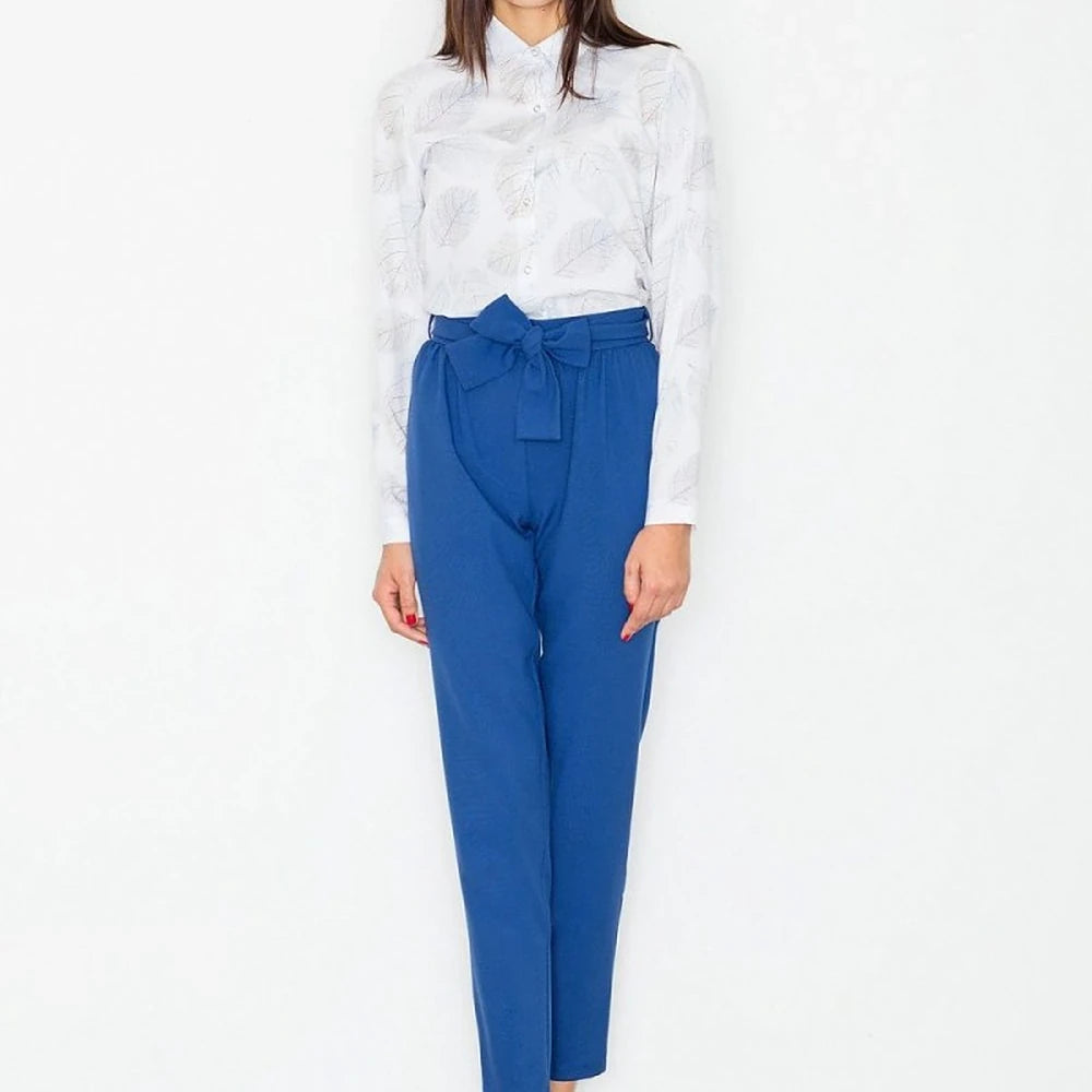 Women's Polyester Trousers with Sash