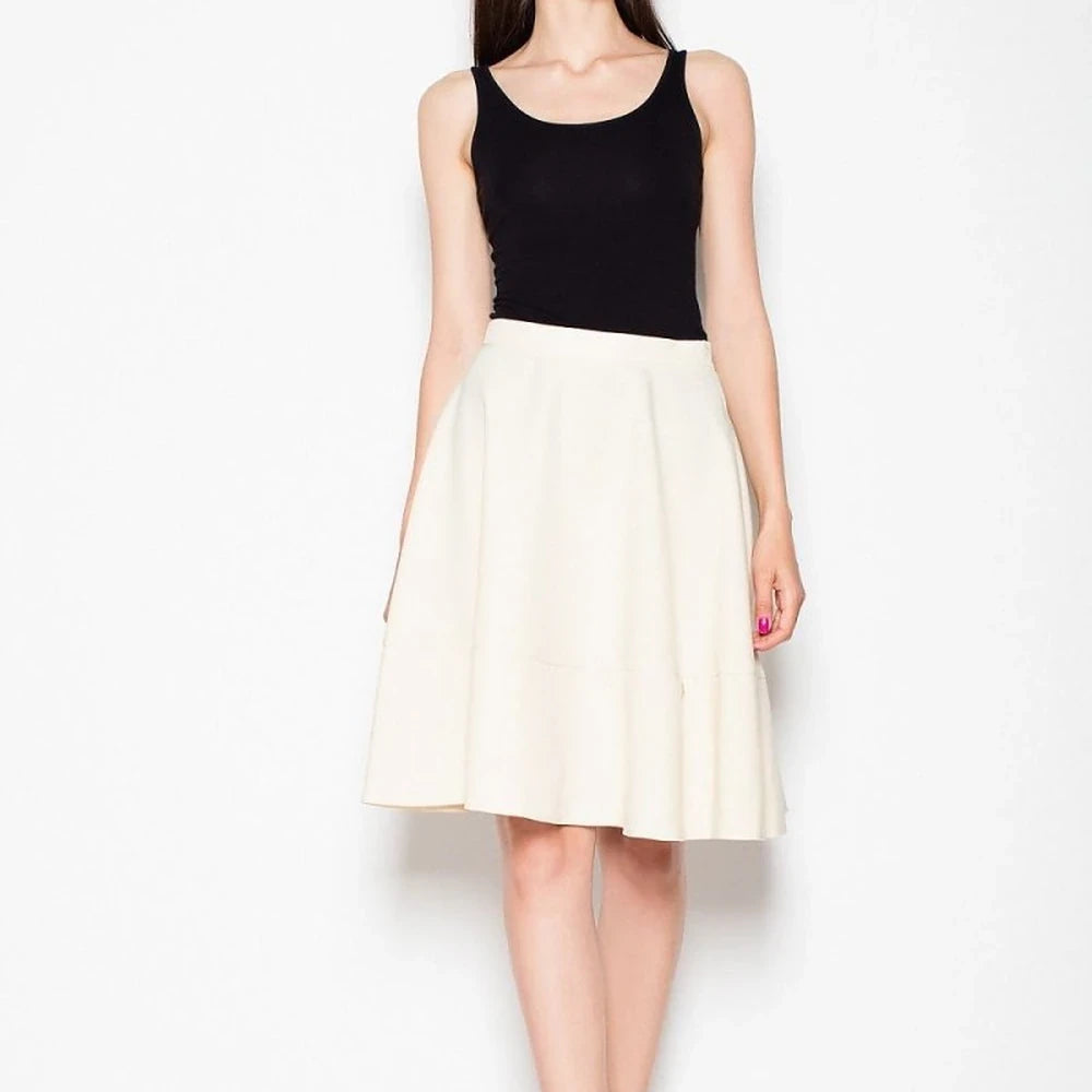 Pleated Skirt with Wide Belt