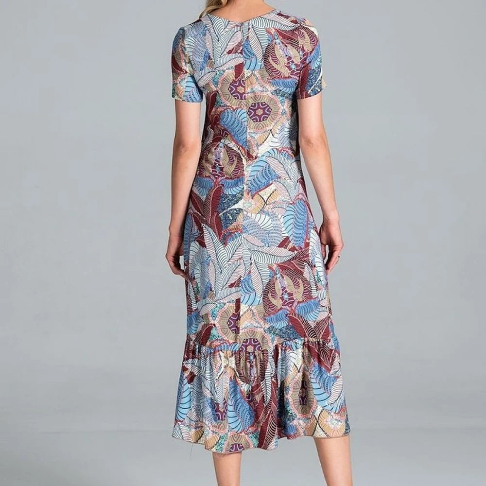 Midi Dress with Sweetheart Neckline