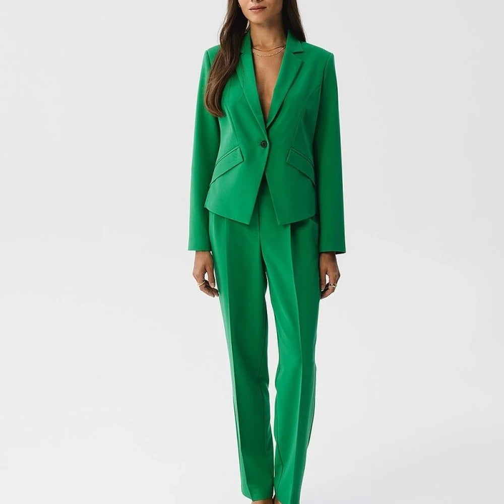 Short Asymmetrical Blazer with Single Button