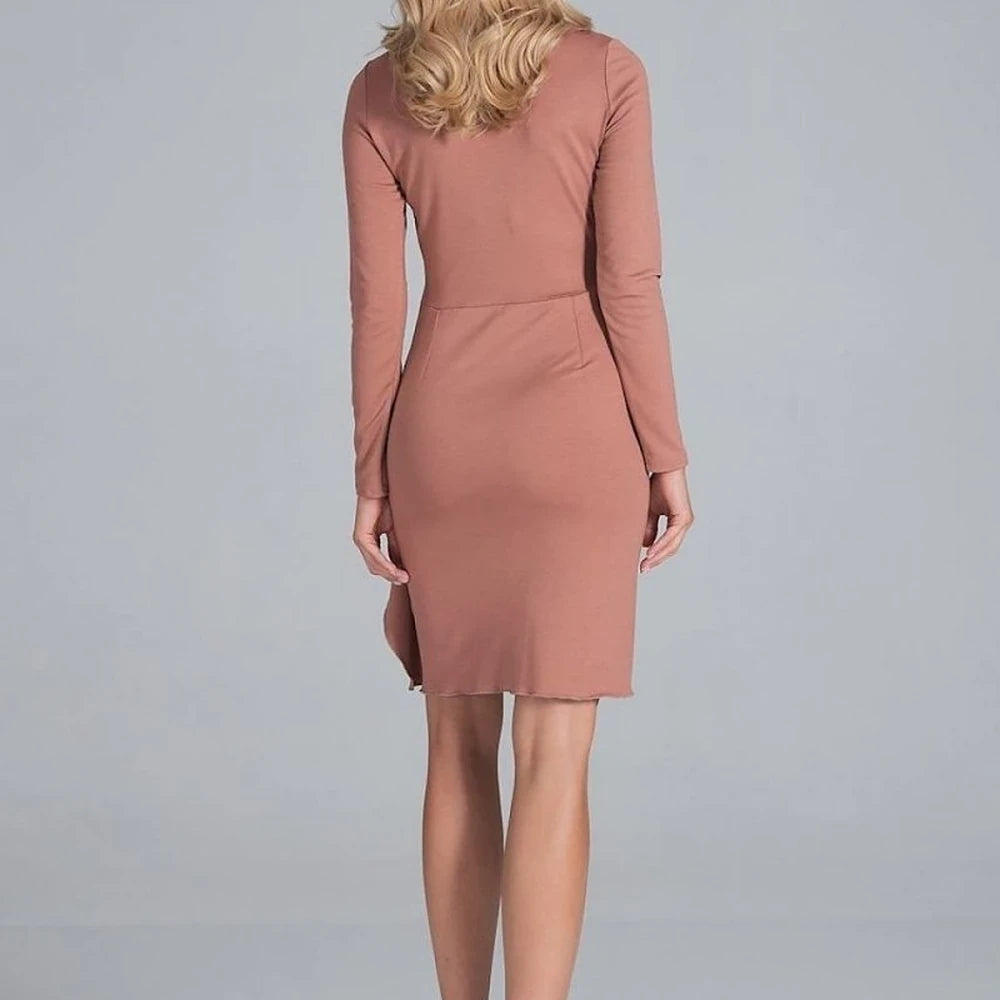 Elegant Cocktail Dress with Drapery