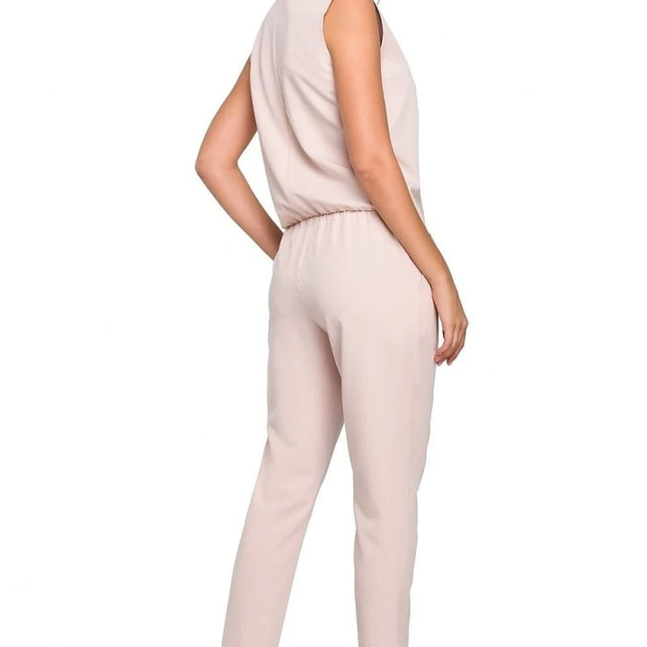 Women's Elegant Jumpsuit with Unique Neckline