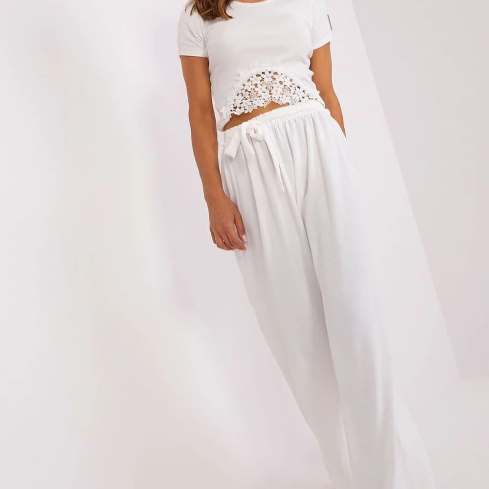Wide Leg High Waist Trousers