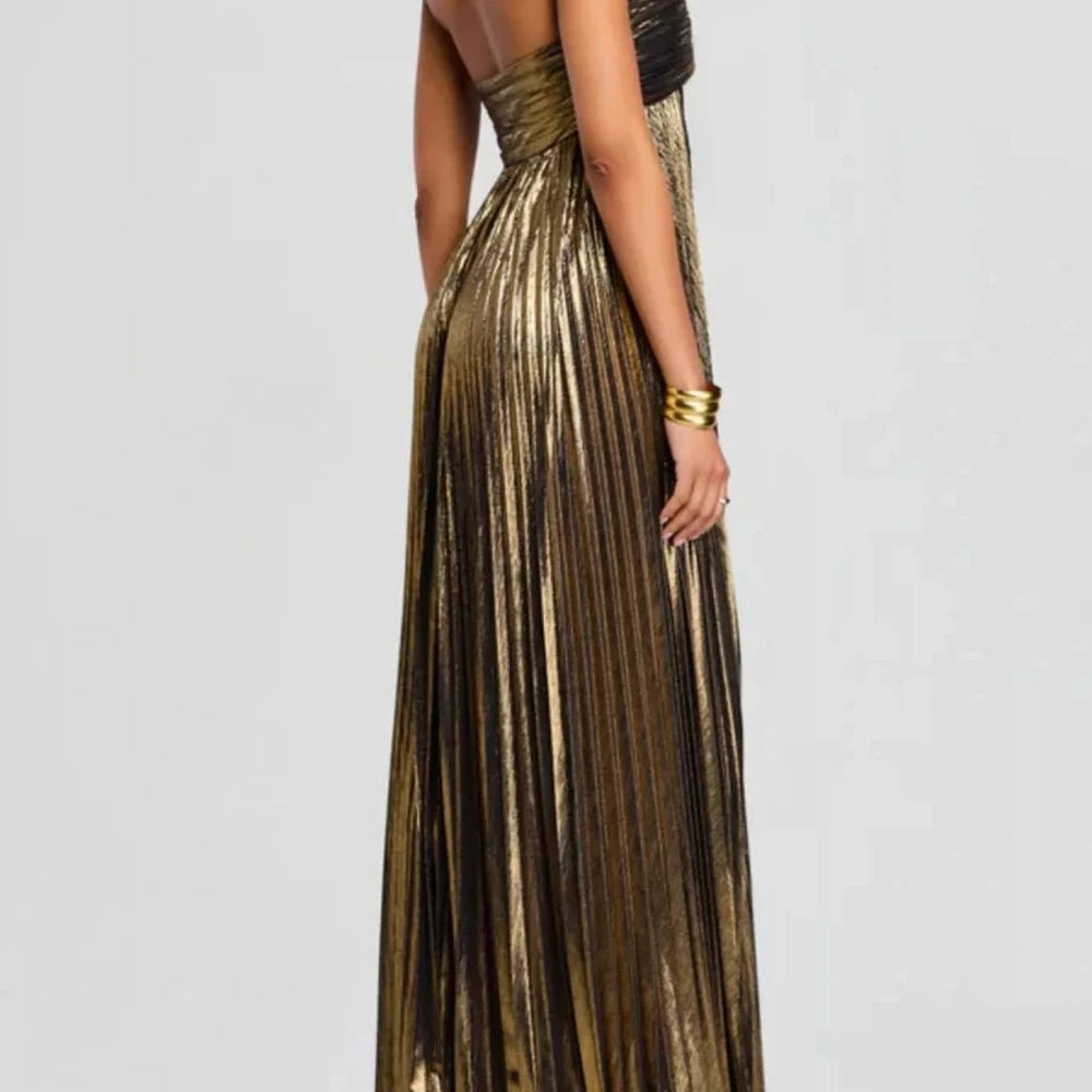 Sweetheart Neck Tube Maxi Dress with Split