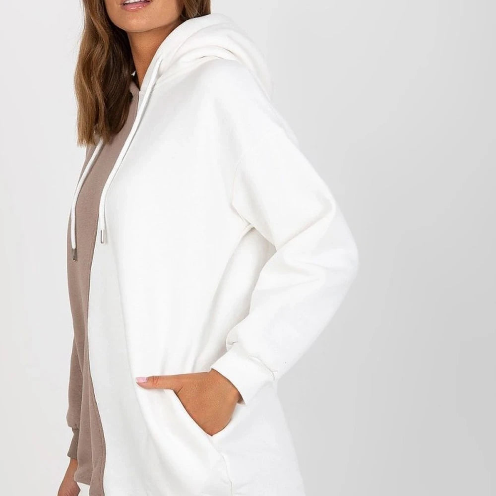 Women's Two-Color Hooded Sweatshirt