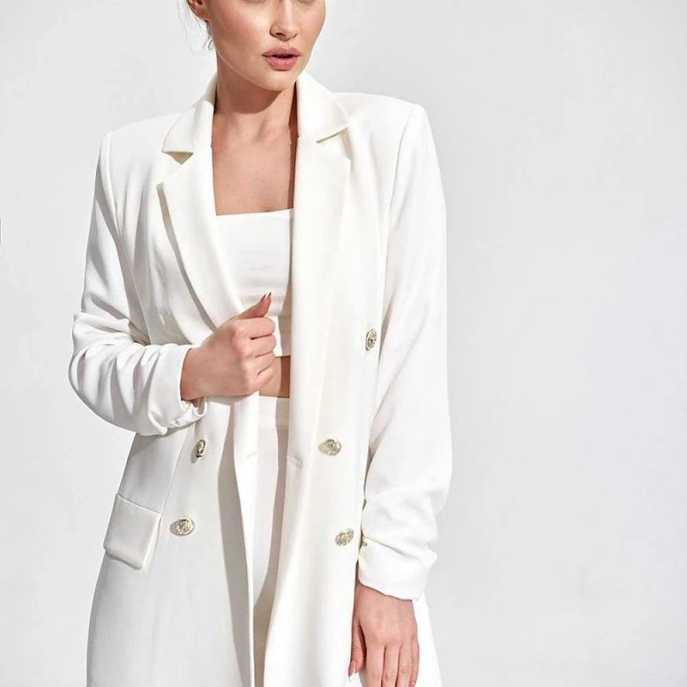 Loose Fit Double-Breasted Jacket