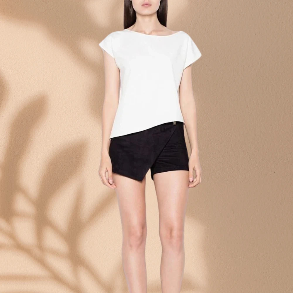 Asymmetric Sleeveless Blouse
