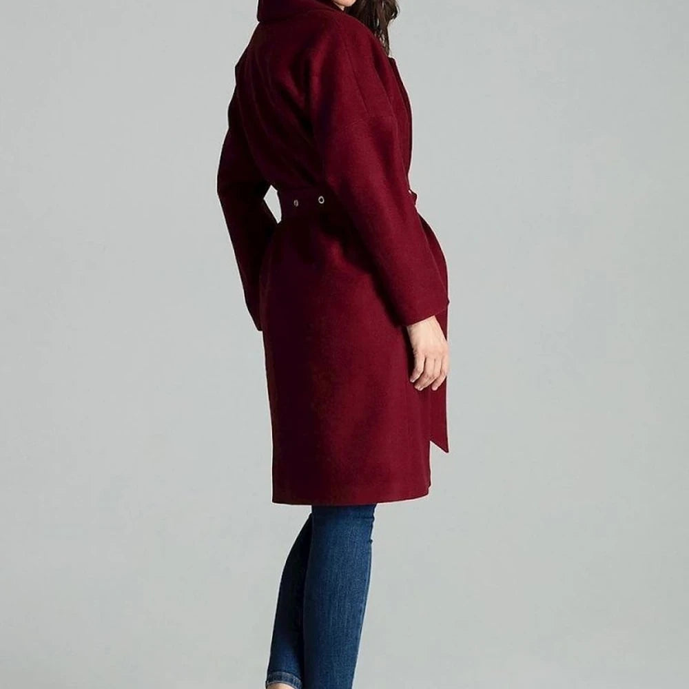 Hooded Sweater with Heart Neckline