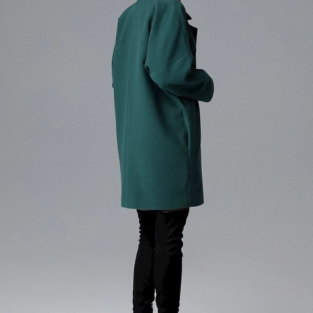 Loose Kimono Sleeve Double-Breasted Coat
