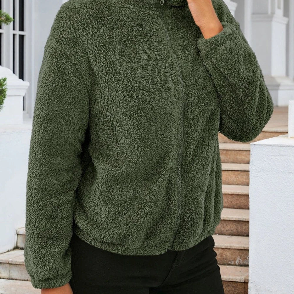 Zip Up Turtleneck Jacket