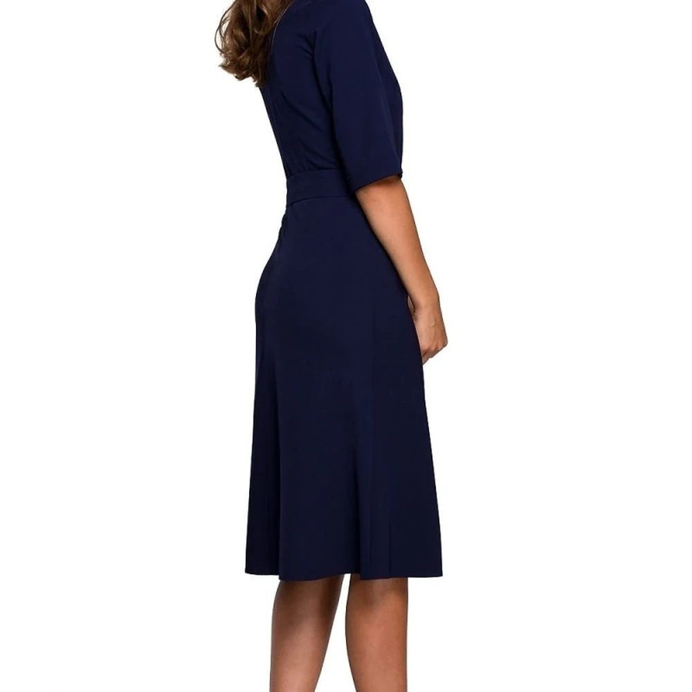 Classic Day Dress with Belt