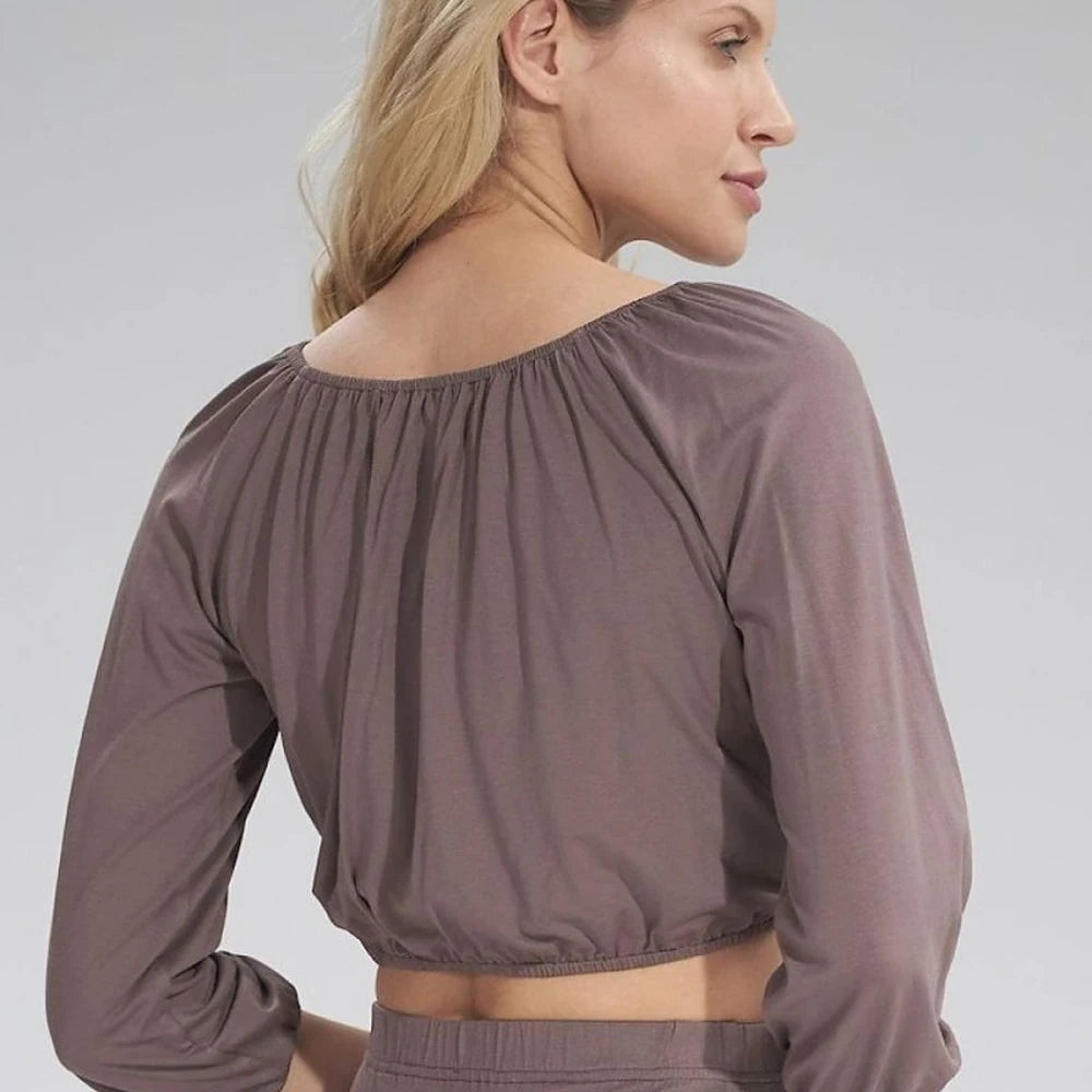 Gathered Short Sleeve Blouse
