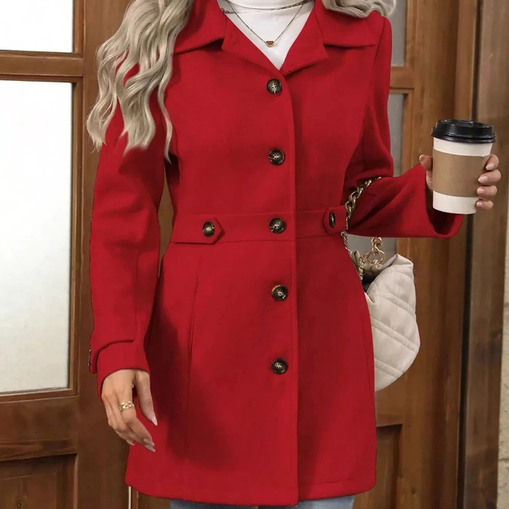Button Up Long Sleeve Outerwear Jacket