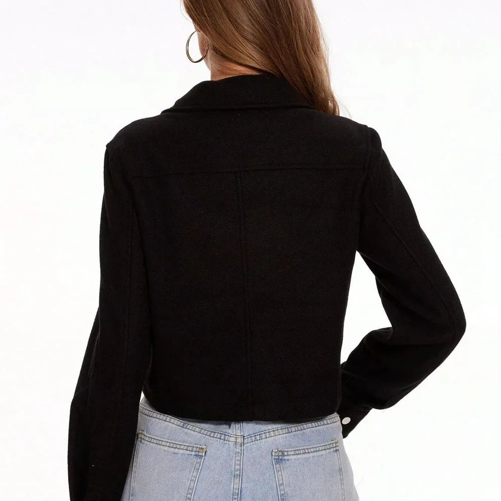 Snap Down Long Sleeve Jacket