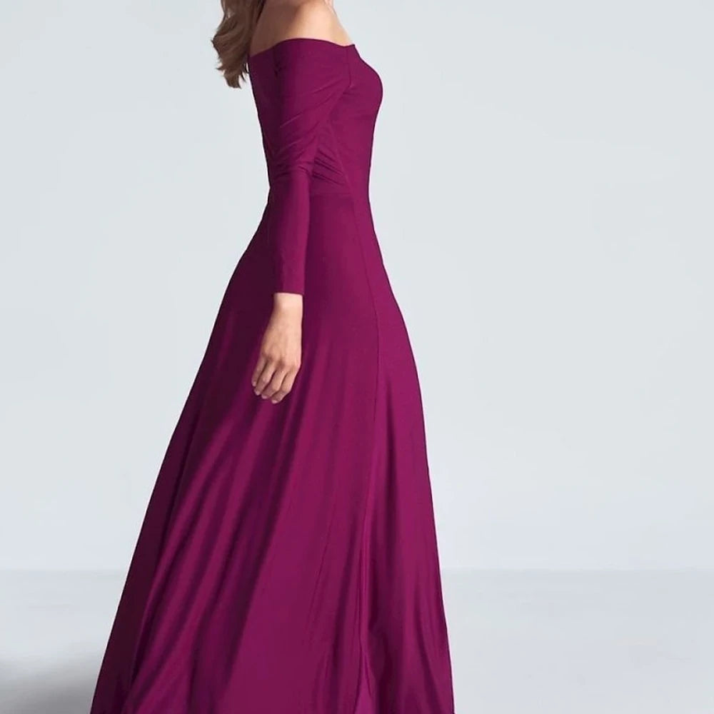 Black Maxi Dress with Long Sleeves