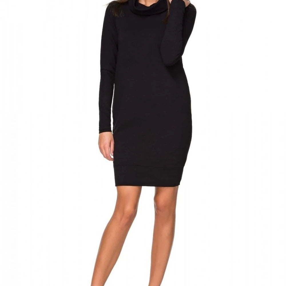 Red Knitted Double Turtleneck Daydress