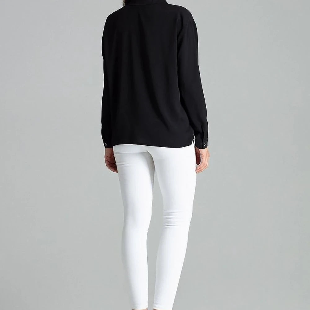 Long Sleeve Button-Up Shirt with Pocket