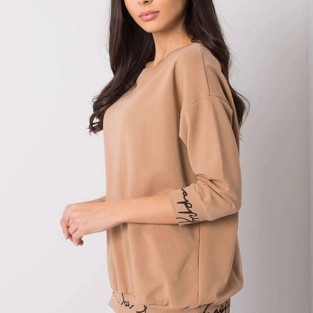 Cotton Spandex Sweatshirt - 3/4 Sleeve