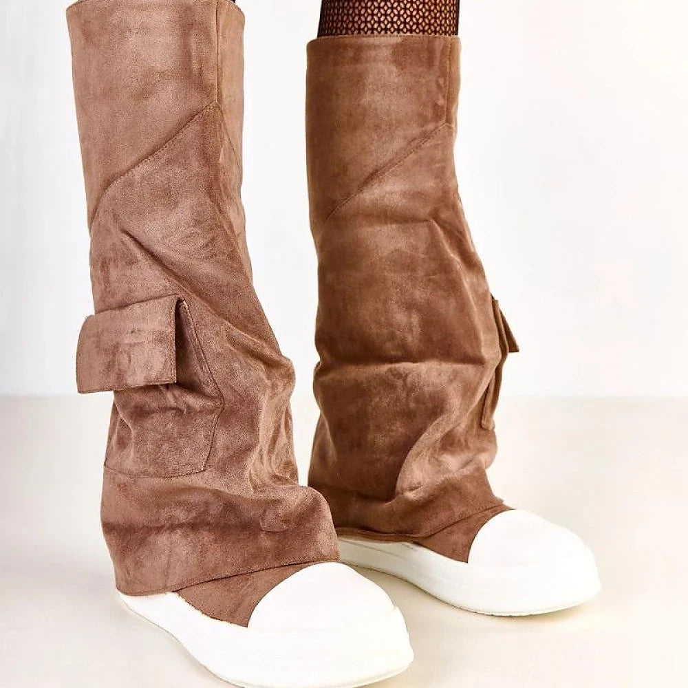 Women's Suede Eco Leather Thigh-High Boots