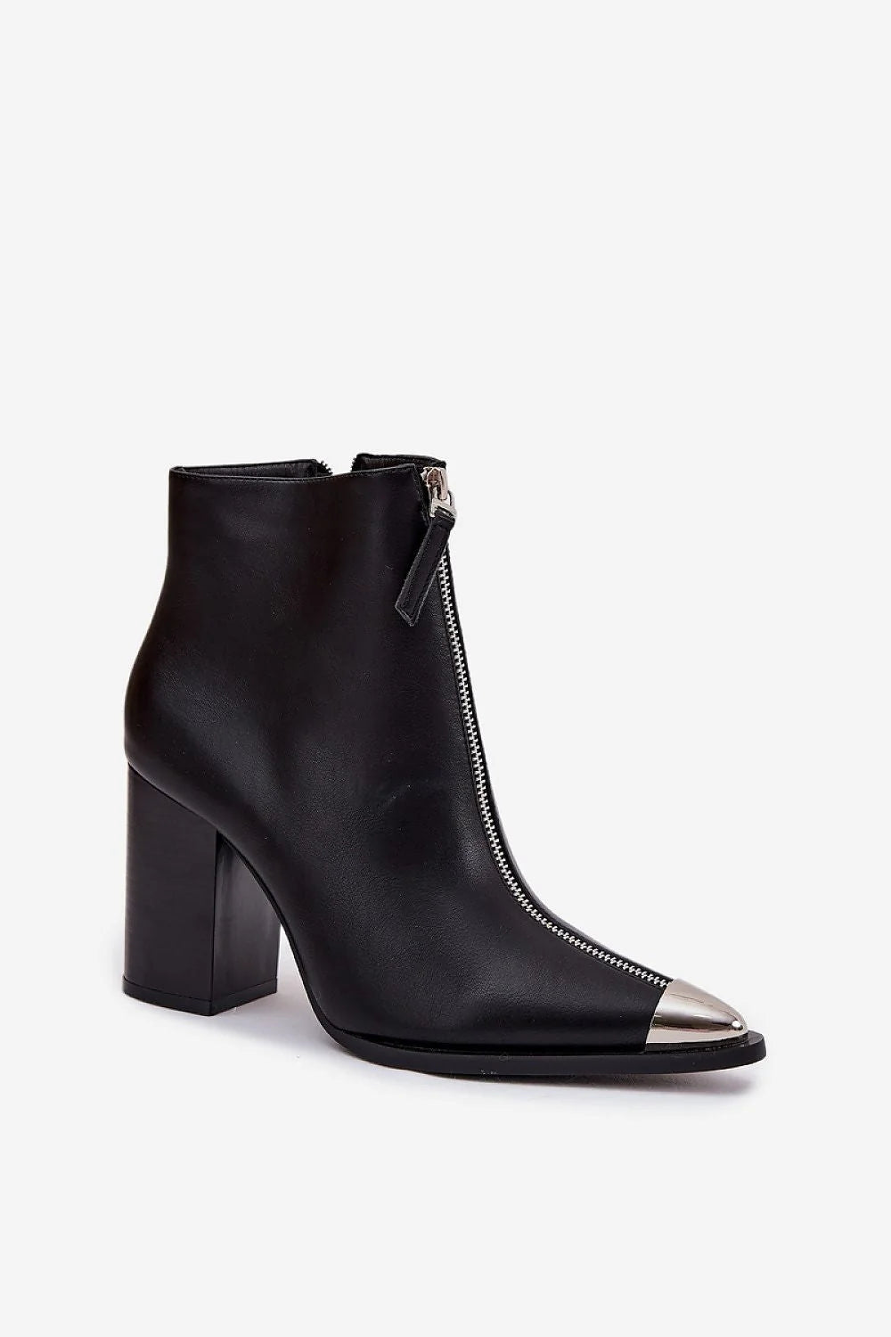 Artificial Leather Heel Boots with 9cm Heel