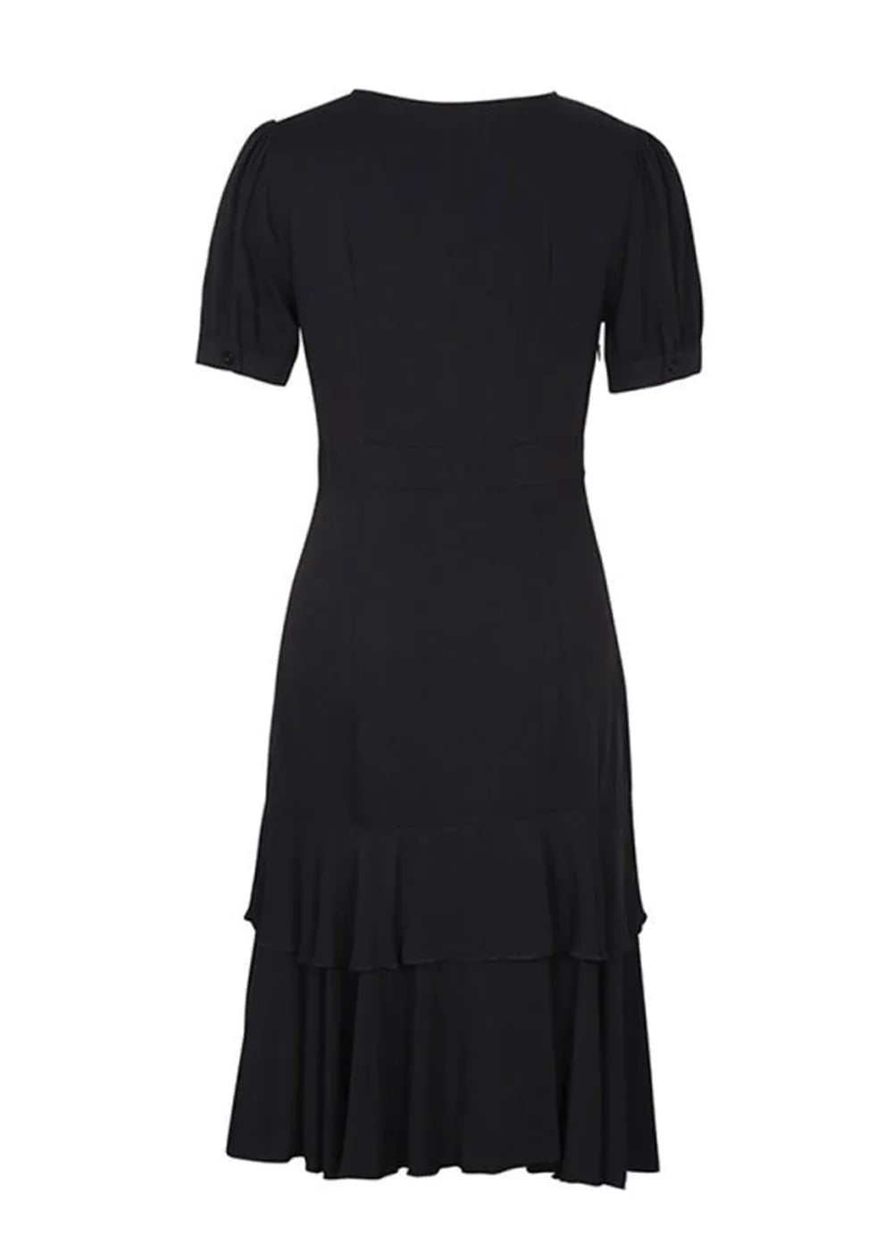 Sleeveless slim fit dress with asymmetrical hem
