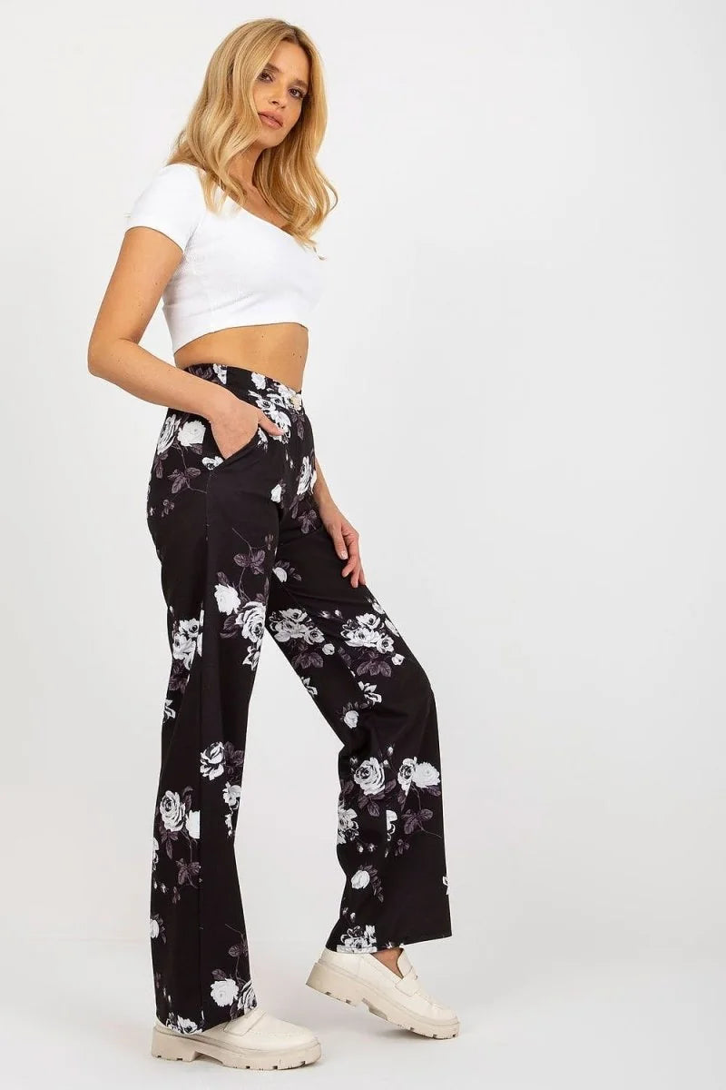 Blue wide leg trousers