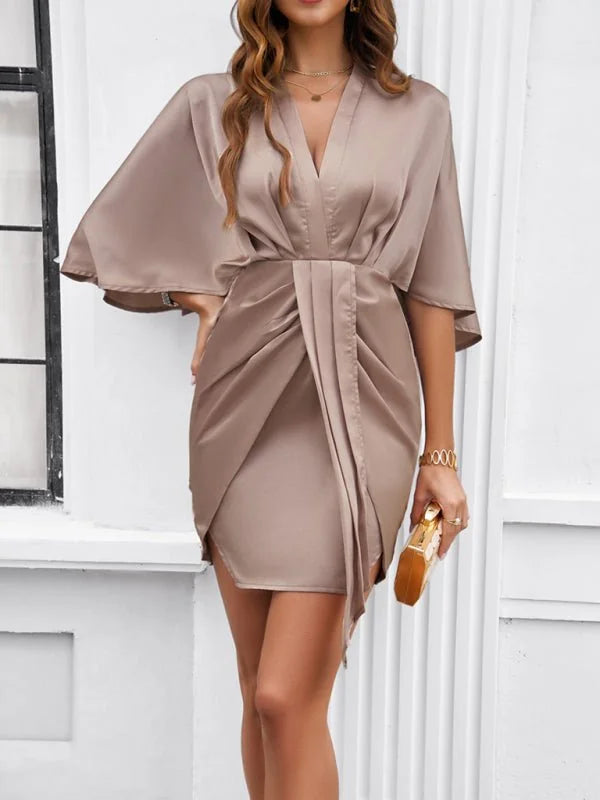 Cracker khaki solid color waist dress