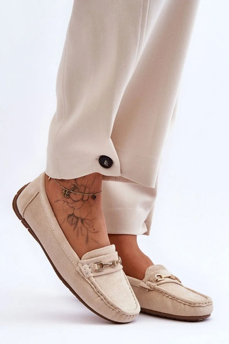Women's Eco-Suede Moccasins with Decorative Detail