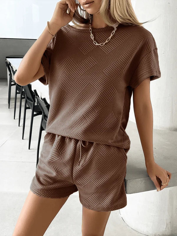 Cracker khaki two-piece casual outfit