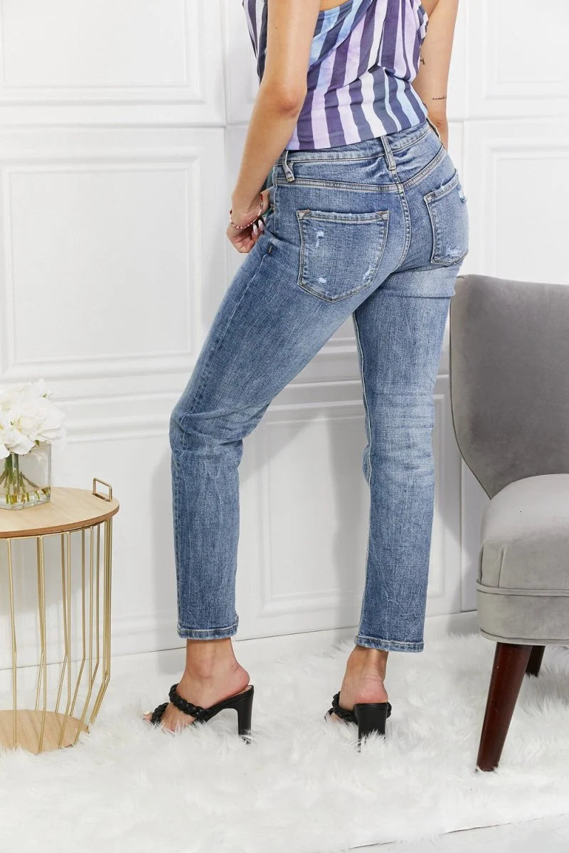 Close-up of Kancan jeans fabric