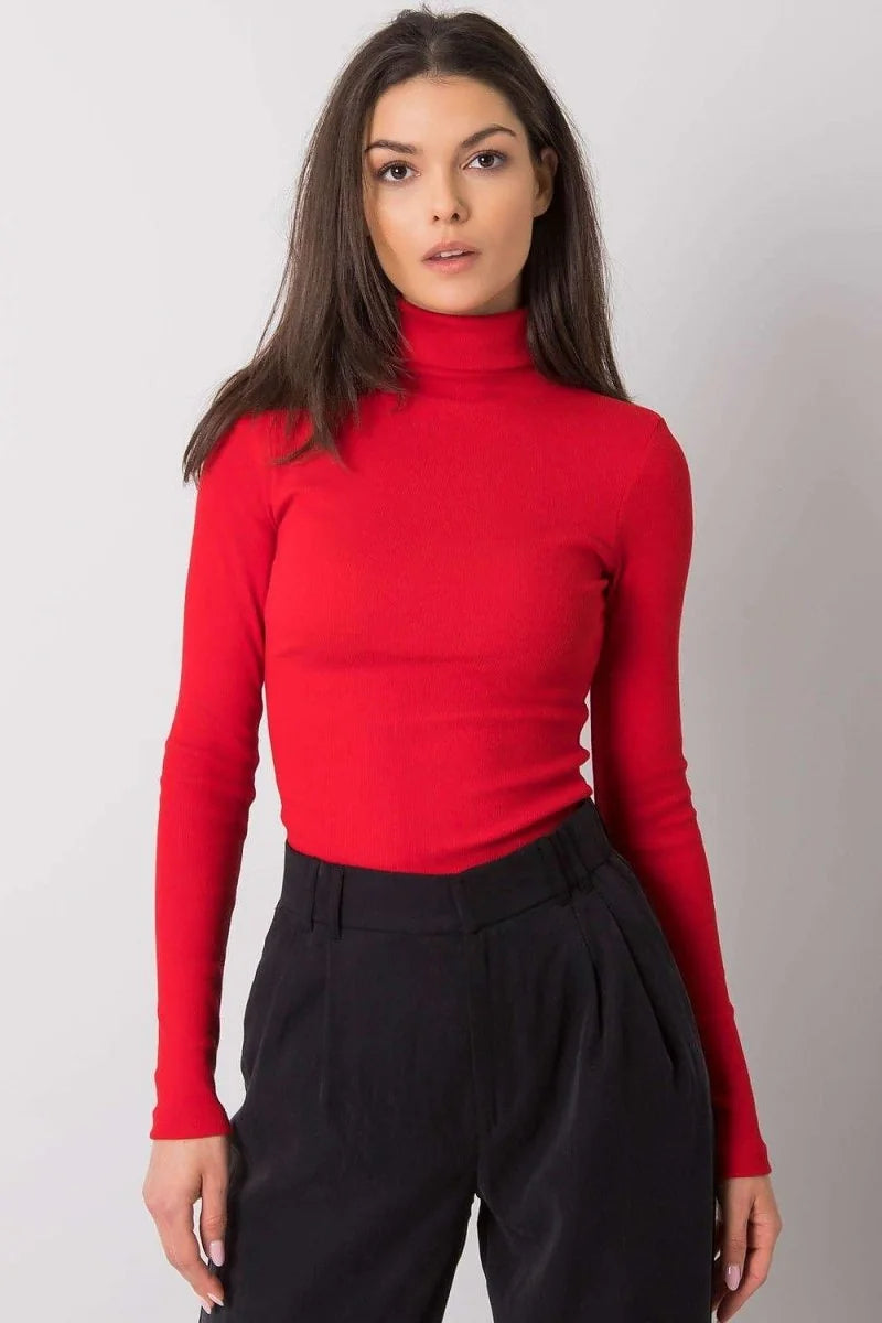 Beige turtleneck top