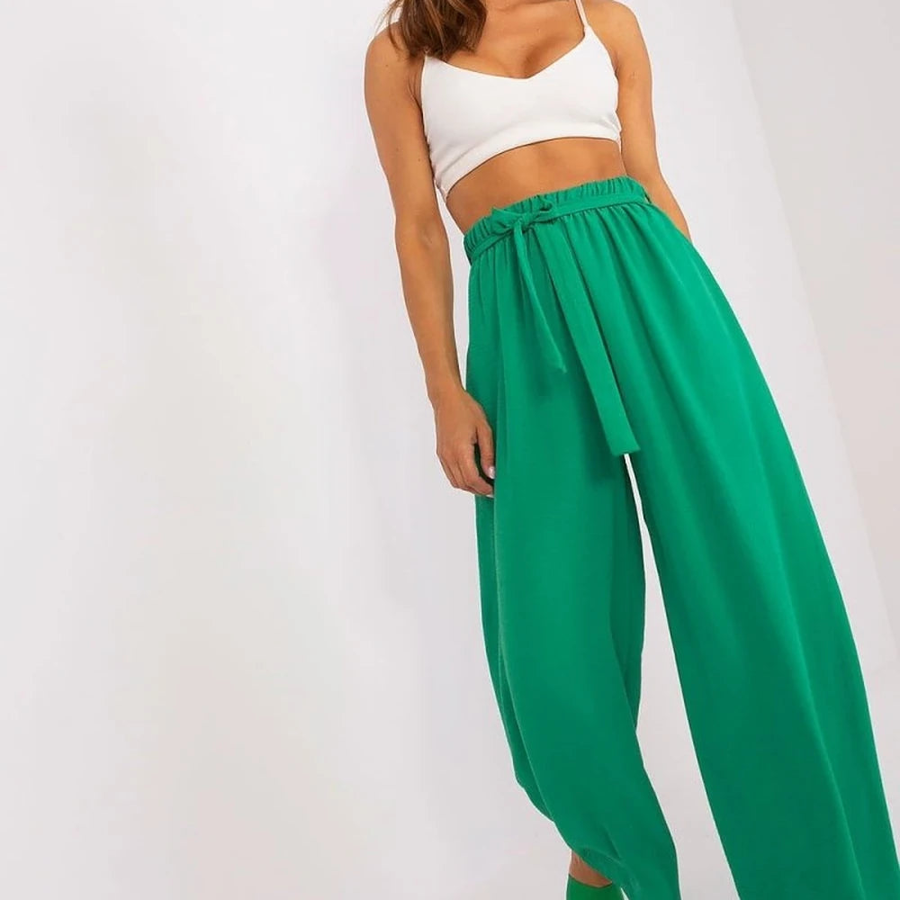 Wide Leg High Waist Trousers
