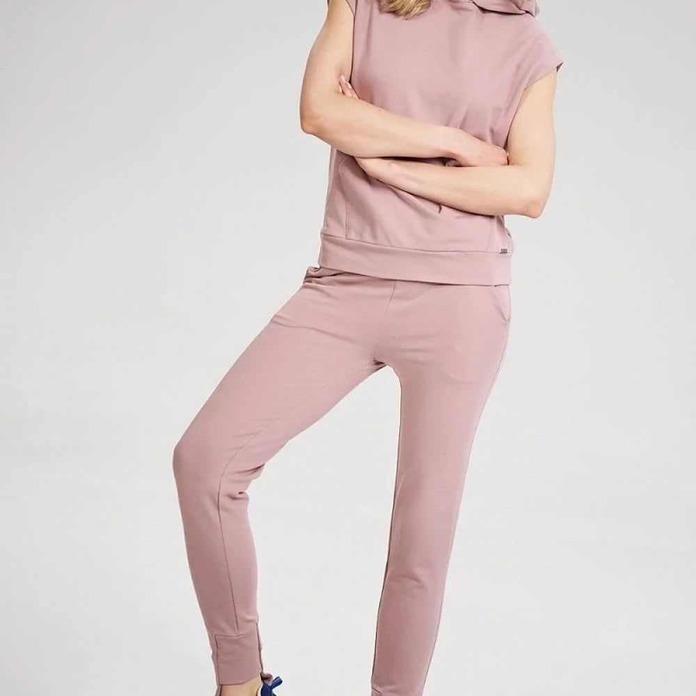 Loose Fit Cotton Spandex Hooded Sweatshirt - Yellow