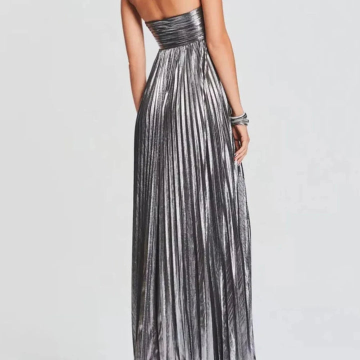Sweetheart Neck Tube Maxi Dress with Split