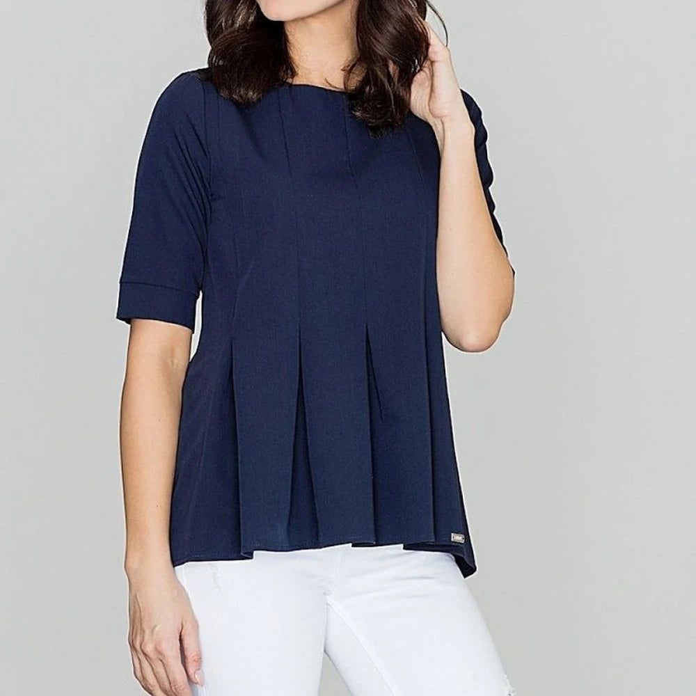 Elegant Blouse with Short Sleeves