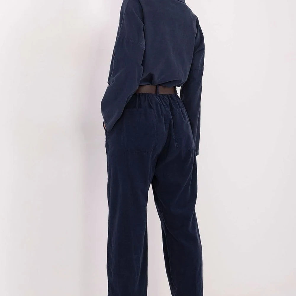 Green Wide Leg High Waist Trousers