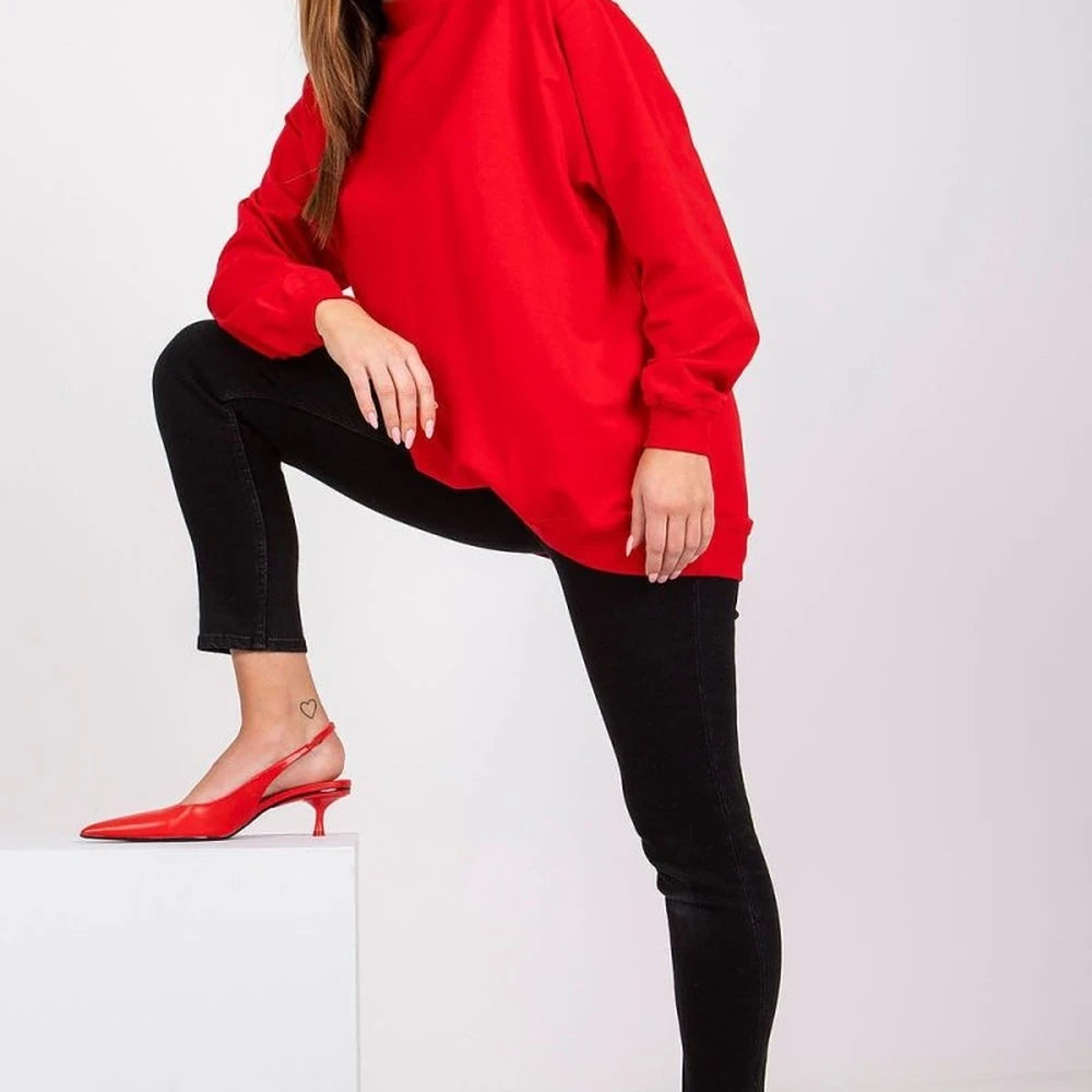 Women's Long Sleeve Stand Collar Sweatshirt