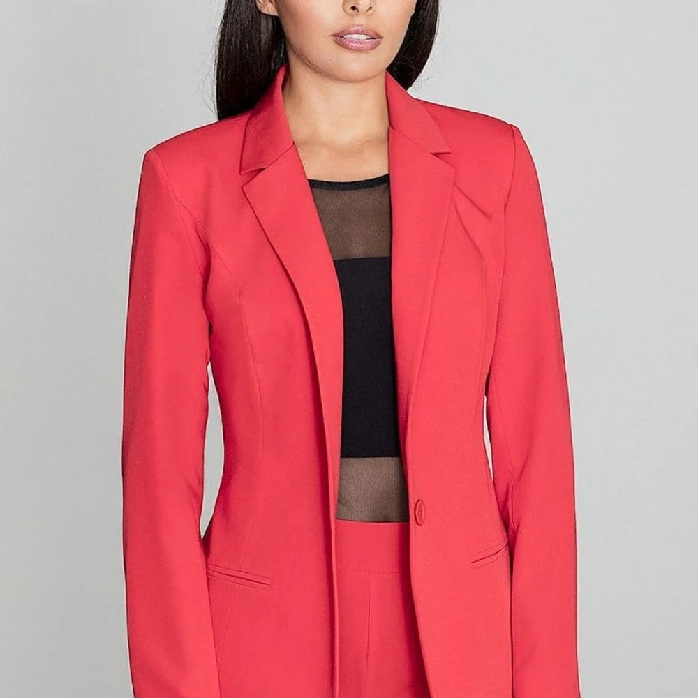 Long Loose Fit Button-Up Jacket
