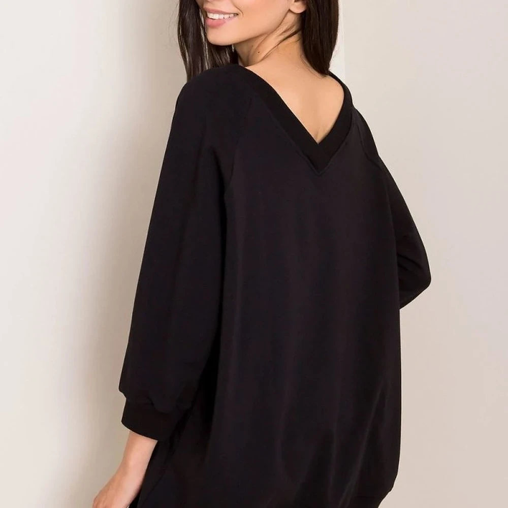 Loose Fit Sweatshirt - Cotton Spandex Blend