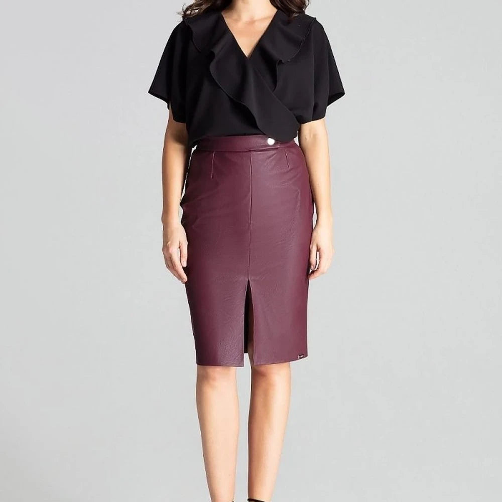 Women's Bodysuit Blouse with Ruffle