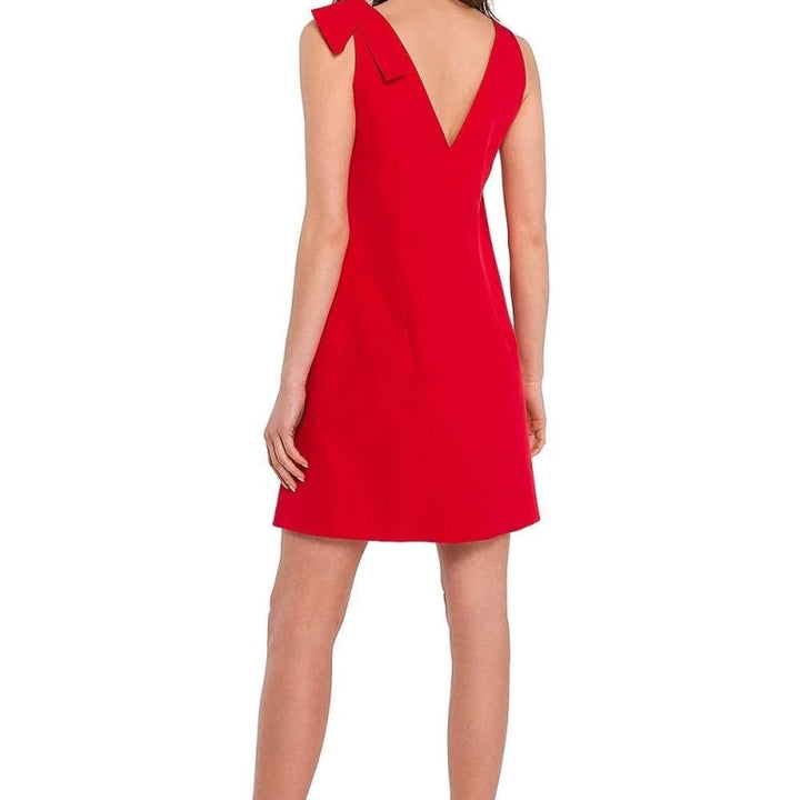 Trapeze Bow Shoulder Day Dress