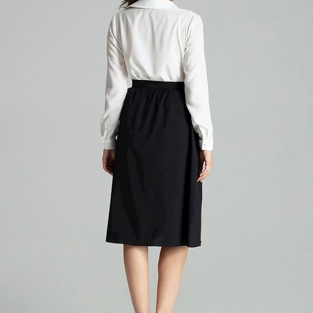 Floral Pleated Midi Skirt with Belt