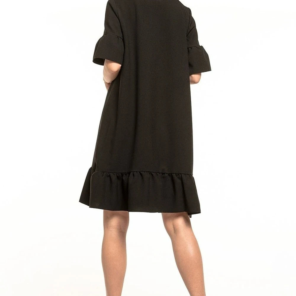 Mini Dress with Bow and Frill
