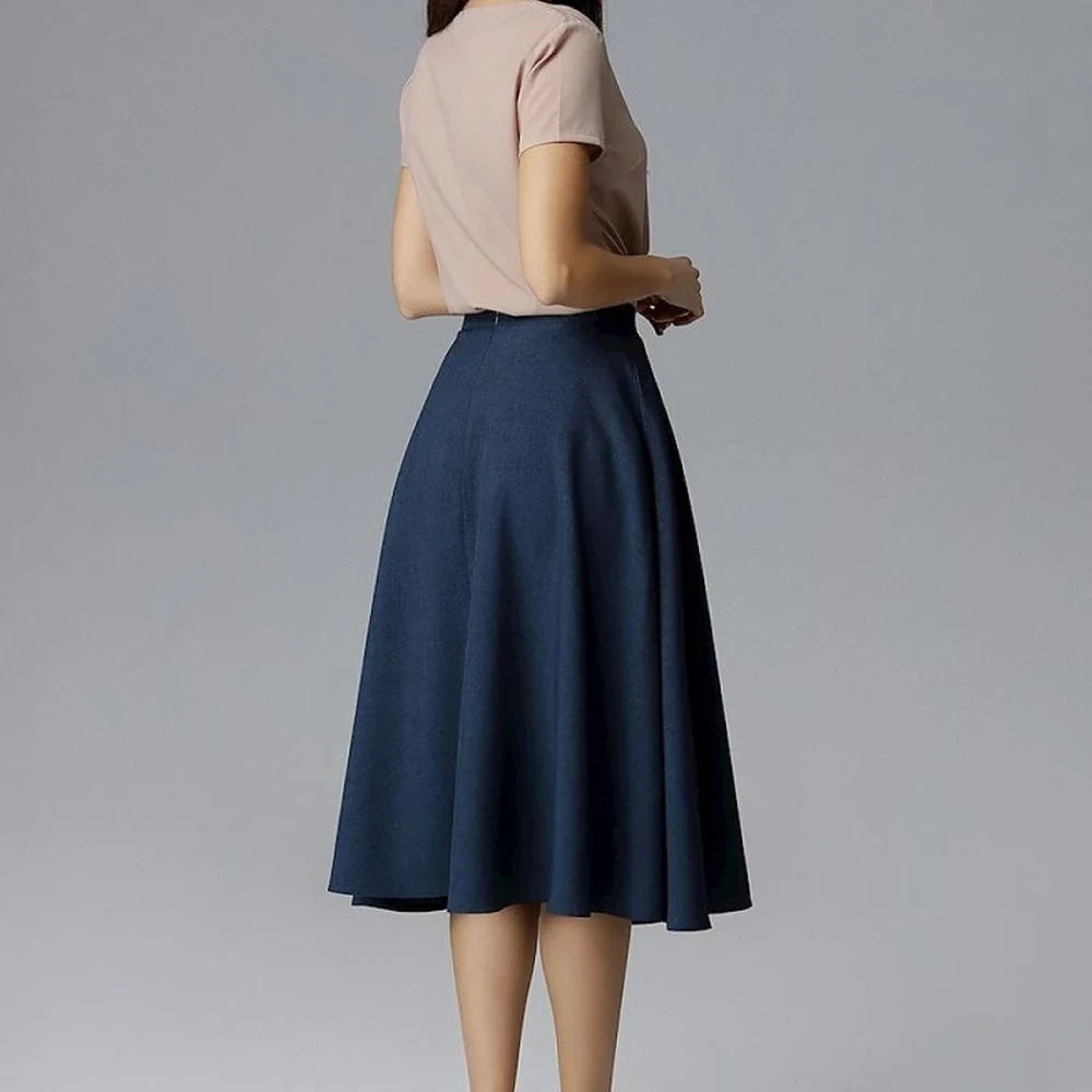 Belted Flared Skirt