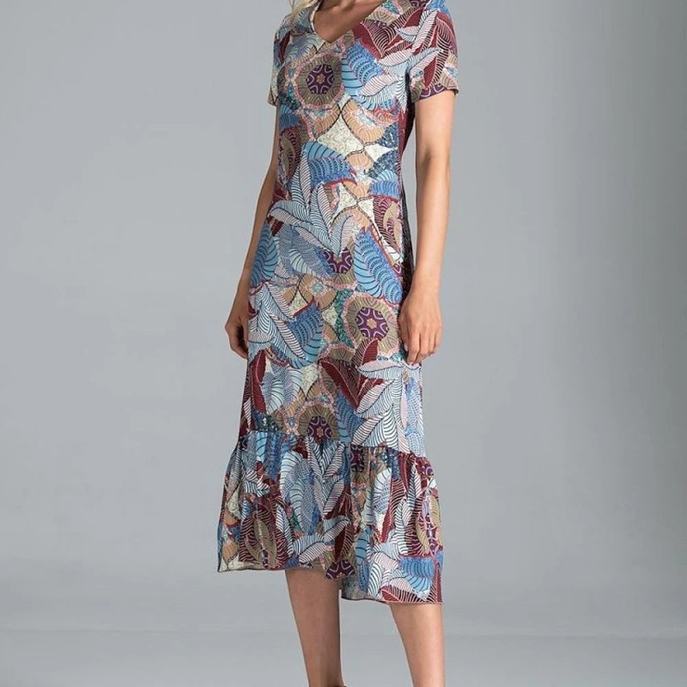 Midi Dress with Sweetheart Neckline