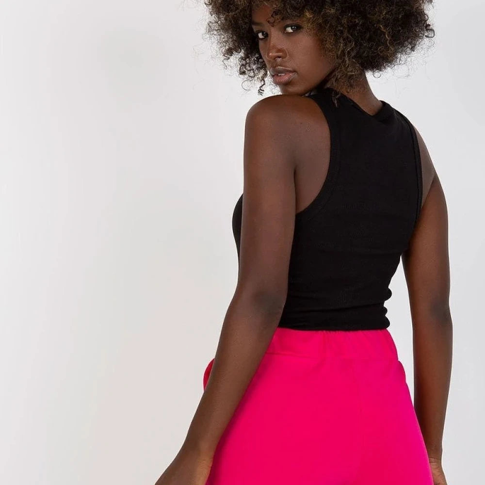 Cotton Sweatshorts High Waist Drawstring Pockets